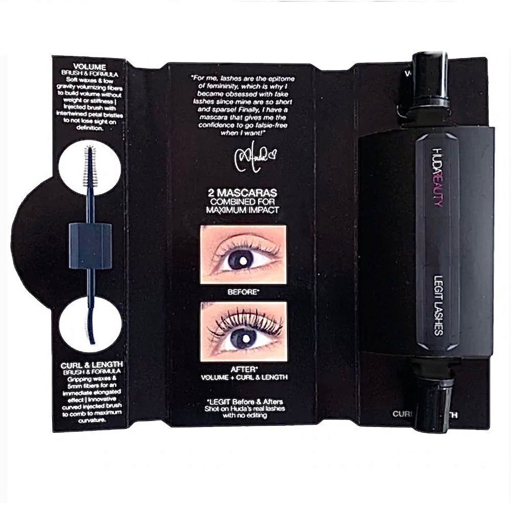 Huda Beauty Legit Mascara, deluxe size.